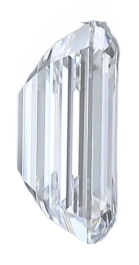 (GIA) 0.48ct høykvalitets smaragdslipt naturlig diamant. D/VVS1.